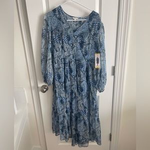 Blue Jolie Maxi Dress M MSRP $268